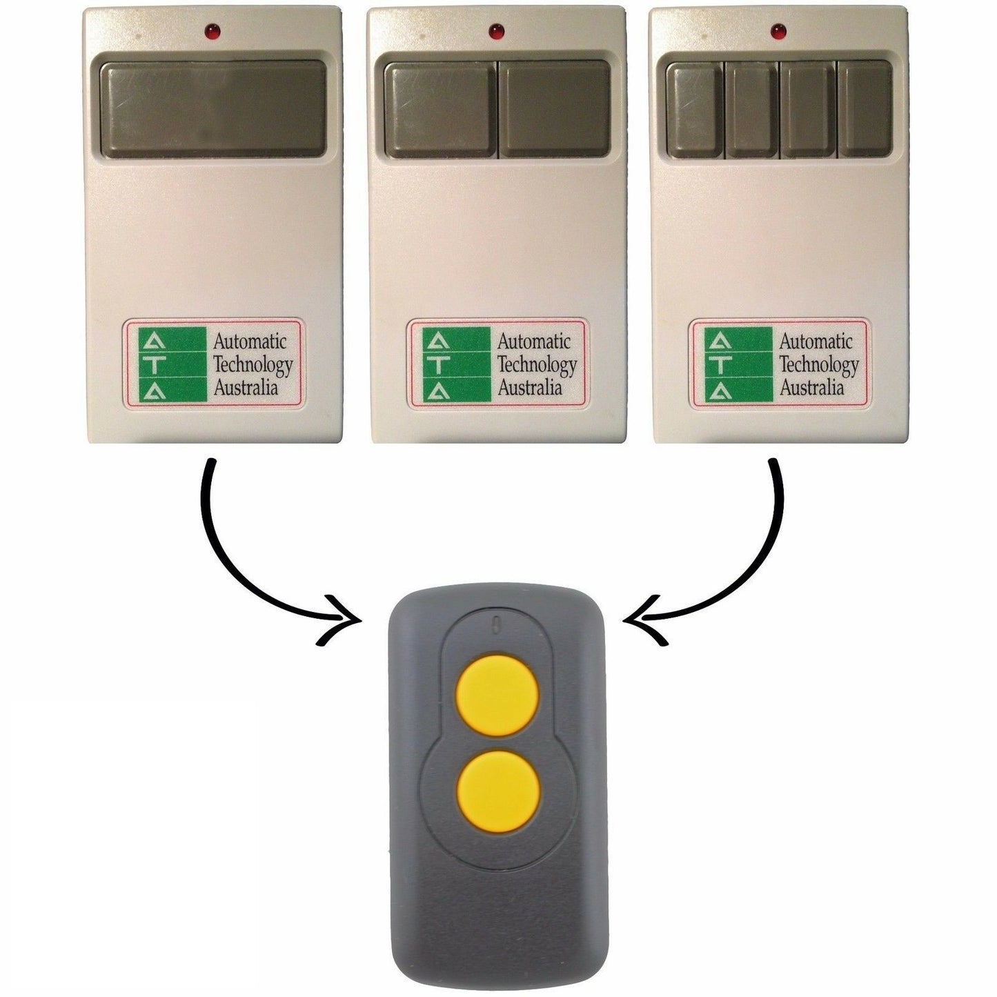 Details about  ATA TXA1 TXA2 TXA4 Garage/Gate Compatible Remote GDO-2 GDO-3 GDO-4 SGO-1 SGO-2