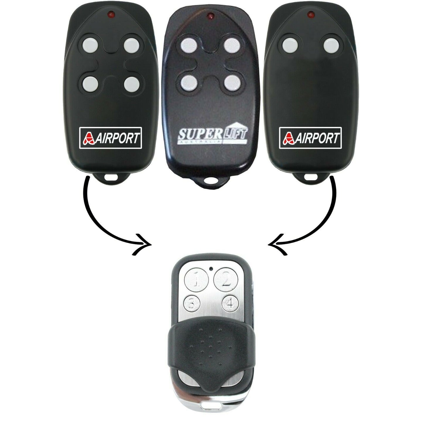 SUPERLIFT/AIRPORT Garage Door Gate Remote TX4 TX2 RDO SDO SlimFit SUPER LIFT