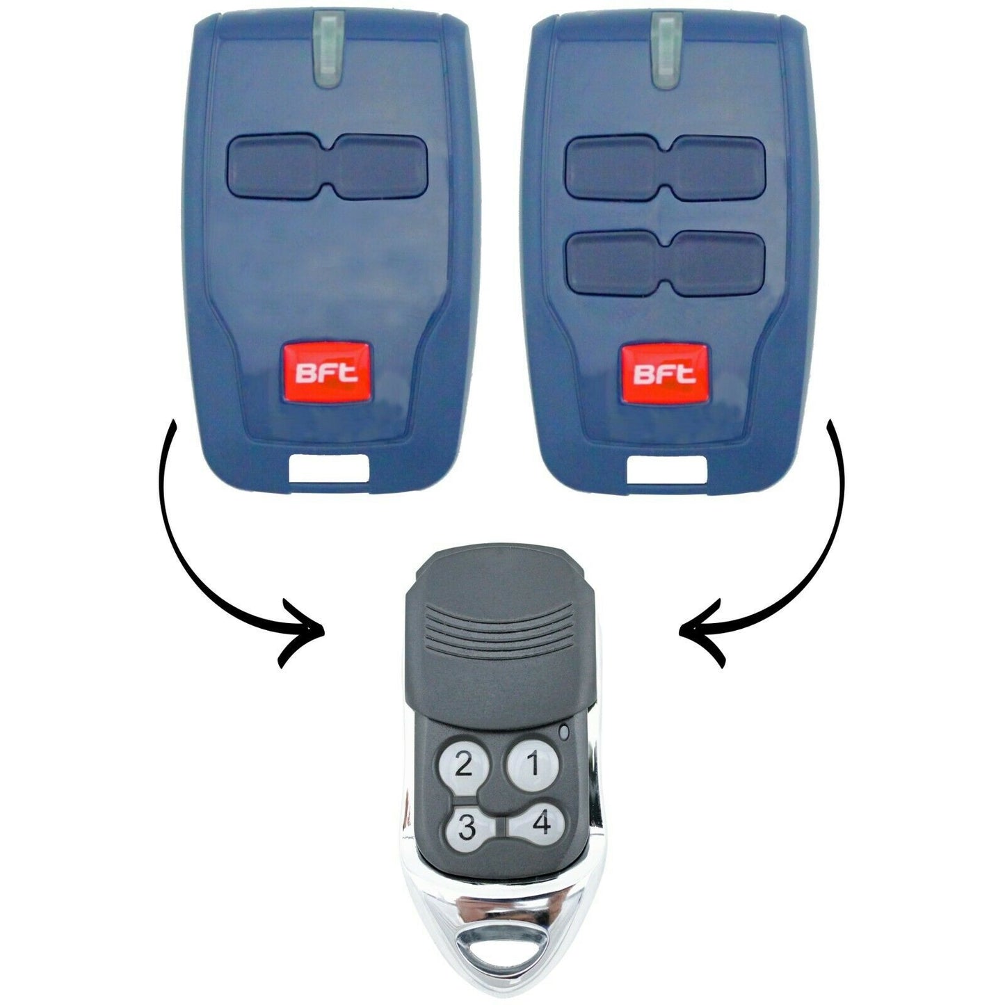 To Suit BFT Mitto Compatible Garage/Gate Remote Type B RCB TX2/TX4/0678 4 Button
