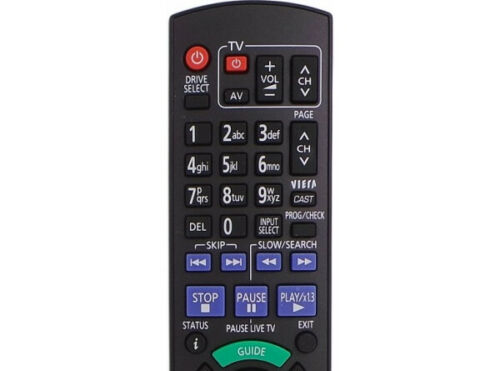 Replacement REMOTE CONTROL for PANASONIC DMR-XW390 DMR-EX769EB DMR-XW400 DVD Player