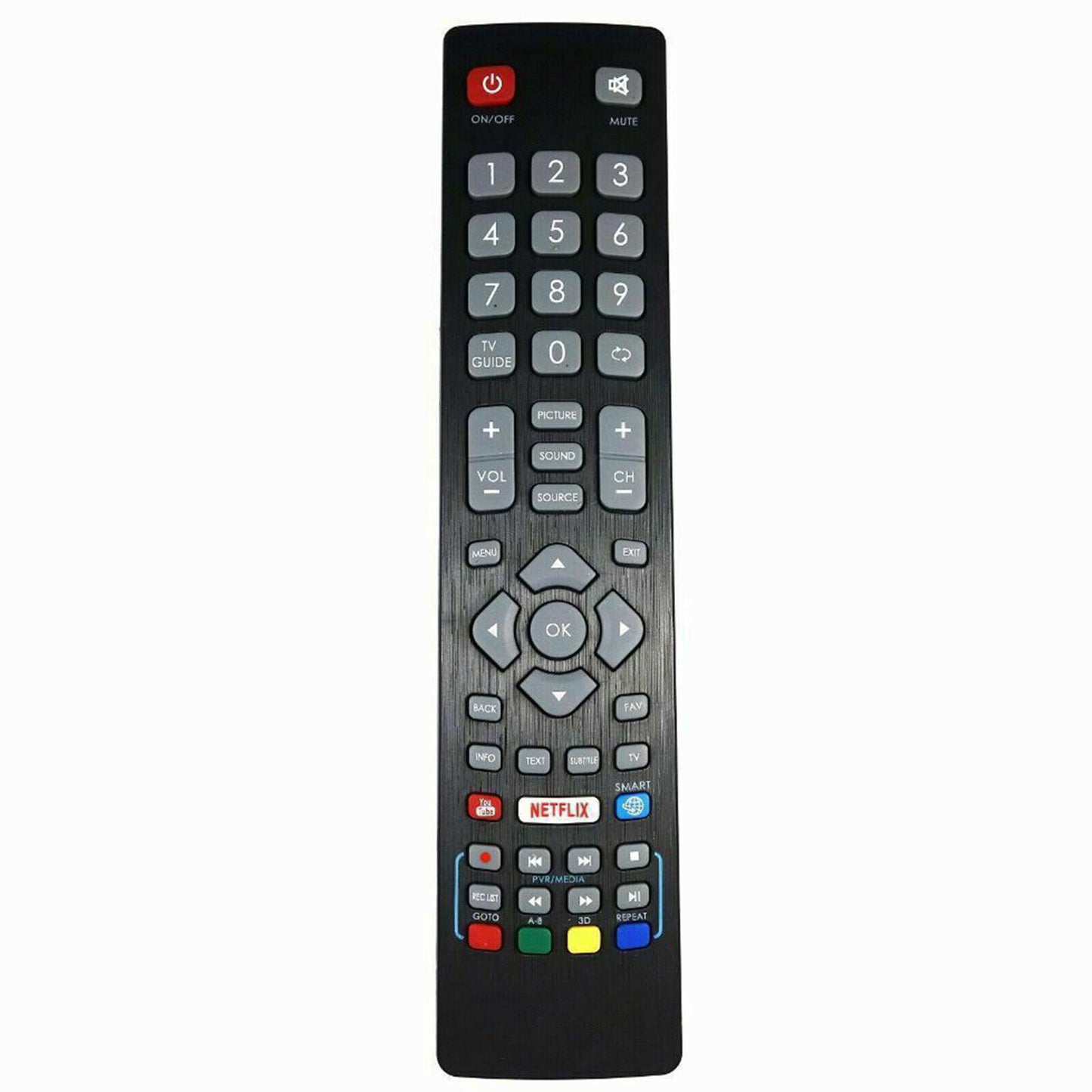 New BLF/RMC/0008 TV Remote Control for Blaupunkt Smart TV with NETFLIX YouTube