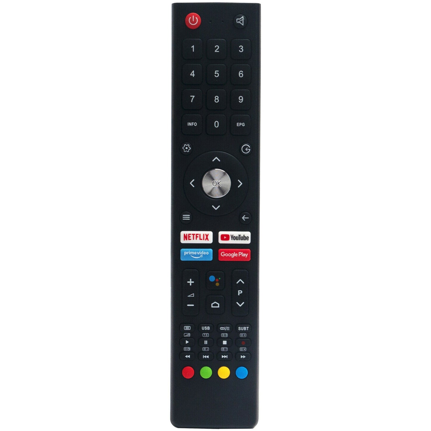 YDX137-G36 Remote Control fit for Kogan Smart TV with Googleplay NETFLIX keys