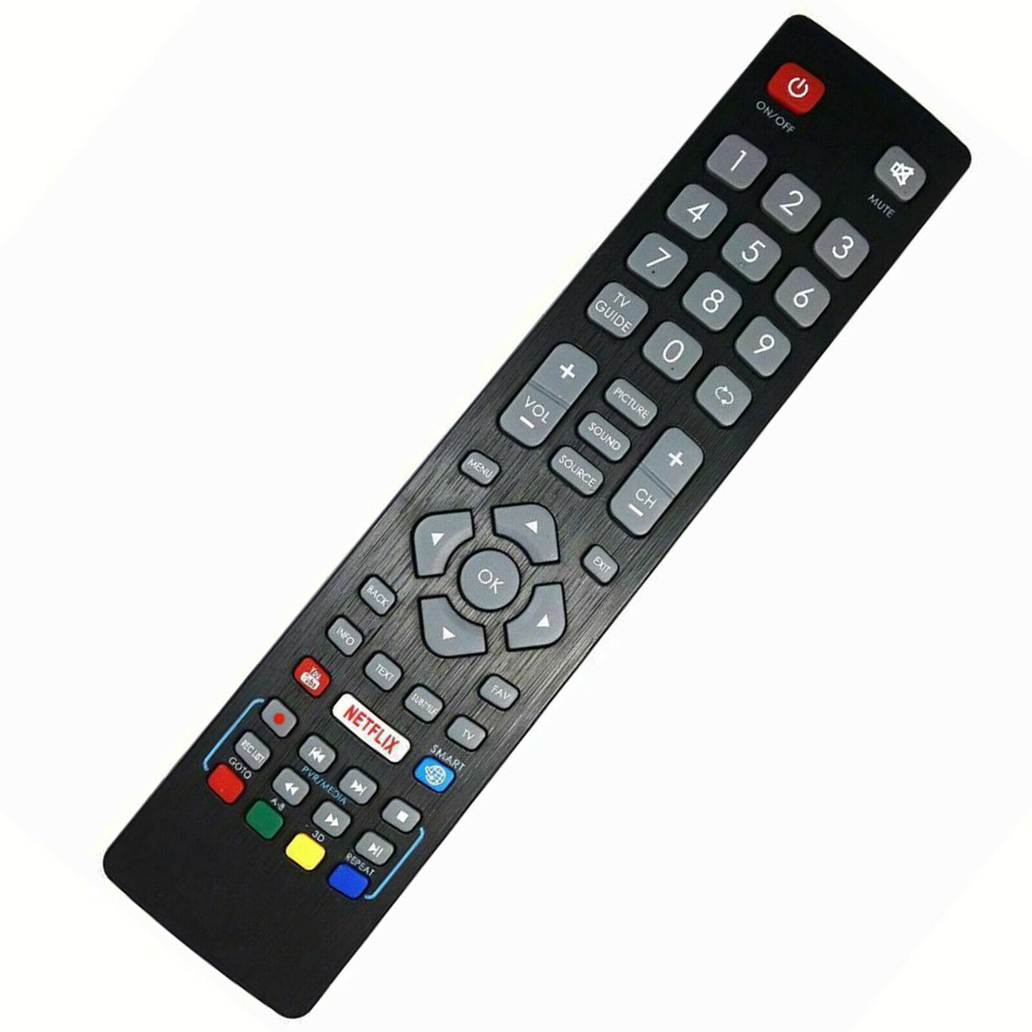 New BLFRMC0008 Remote Control for Blaupunkt Smart TV with NETFLIX YouTube Button
